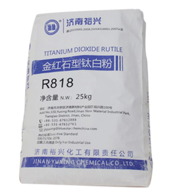 Bluestar Yuxing R868 دی اکسید تیتانیوم روتیل با پوشش غیر ارگانیک Zr-Al برای قدرت رنگ آمیزی بالا و نمک کم محلول