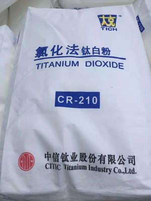 CITIC CR-210 کلرید روتیل دی اکسید تیتانیوم با قدرت پنهان بالا و ته مایل به آبی برای مستربچ پلی الفین