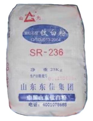 فرآیند سولفات روتیل SR-236 دی اکسید تیتانیوم سفیدی بالا Tio2