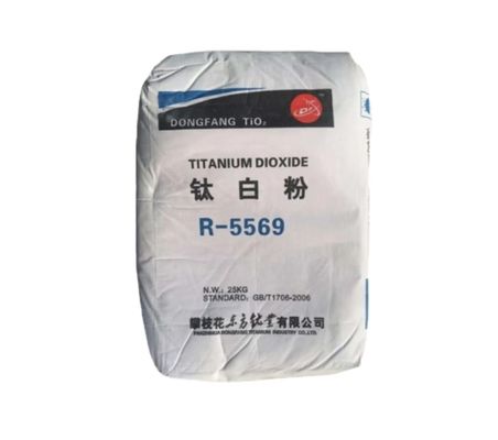 R-5569 فرآیند سولفات دی اکسید تیتانیوم درجه بالا روتیل Tio2 برای جوهر