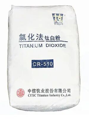 CR-510 روتیل کلوراید فرآیند دی اکسید تیتانیوم با قدرت رنگگذاری بالا و رنگ آبی برای پوشش و پلاستیک