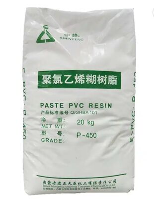 پسته ای از رزین PVC P450 با مقدار 65 K برای فوم سازی عالی و وزن مولکولی کم