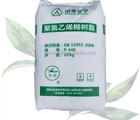 رزین خمیری پی وی سی Zhongtai گرید امولسیون P440 با مقدار K 74، وزن مولکولی متوسط و ویسکوزیته کم تا متوسط