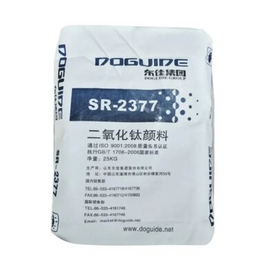 Dongjia SR-2377 دی اکسید تیتانیوم روتیل با پوشش غیر ارگانیک Zr-Al برای سفیدی بالا و کاربرد جهانی