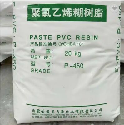 ISO Junzheng P-450 پسته پودر رزین PVC با ارزش K 65، مواد فرسایشی کم و واسکوزیت پایدار برای کاربردهای صنعتی