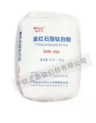 DHR-966 دی اکسید تیتانیوم روتیل با پوشش غیر ارگانیک سیلیکون آلومینیوم برای سفید شدن بالا و قدرت رنگگذاری قوی