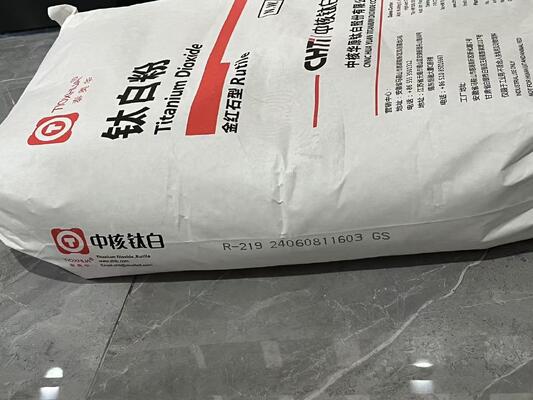 پیگمنت CNNC R-219 روتیل دی اکسید تیتانیوم TiO2 با شفافیت بالا 94 درصد خلوص و مقاومت در برابر هوا برای پروفیل های PVC