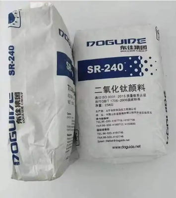 SR-240 دی اکسید تیتانیوم روتیل با ≥96.0% TiO2، ≥97.0% روتیل و ≥185% قدرت کاهش رنگ