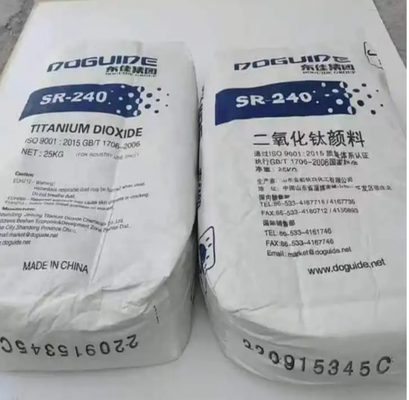SR-240 دی اکسید تیتانیوم روتیل با ≥96.0% TiO2، ≥97.0% روتیل و ≥185% قدرت کاهش رنگ