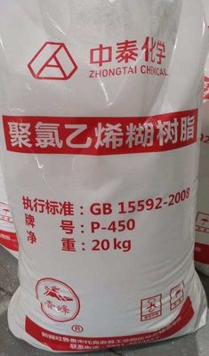 خمیر امولسیون Zhongtai P-450 رزین پی وی سی شماره CAS 9002-86-2