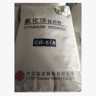 رنگدانه سفید تولید دی اکسید تیتانیوم فرآیند کلرید CR-510 برای پلاستیک