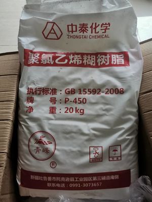محصولات فوم کننده مواد خام درجه خمیر رزین پی وی سی Zhongtai P450