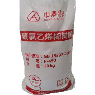 خمیر امولسیون Zhongtai P-450 رزین پی وی سی شماره CAS 9002-86-2